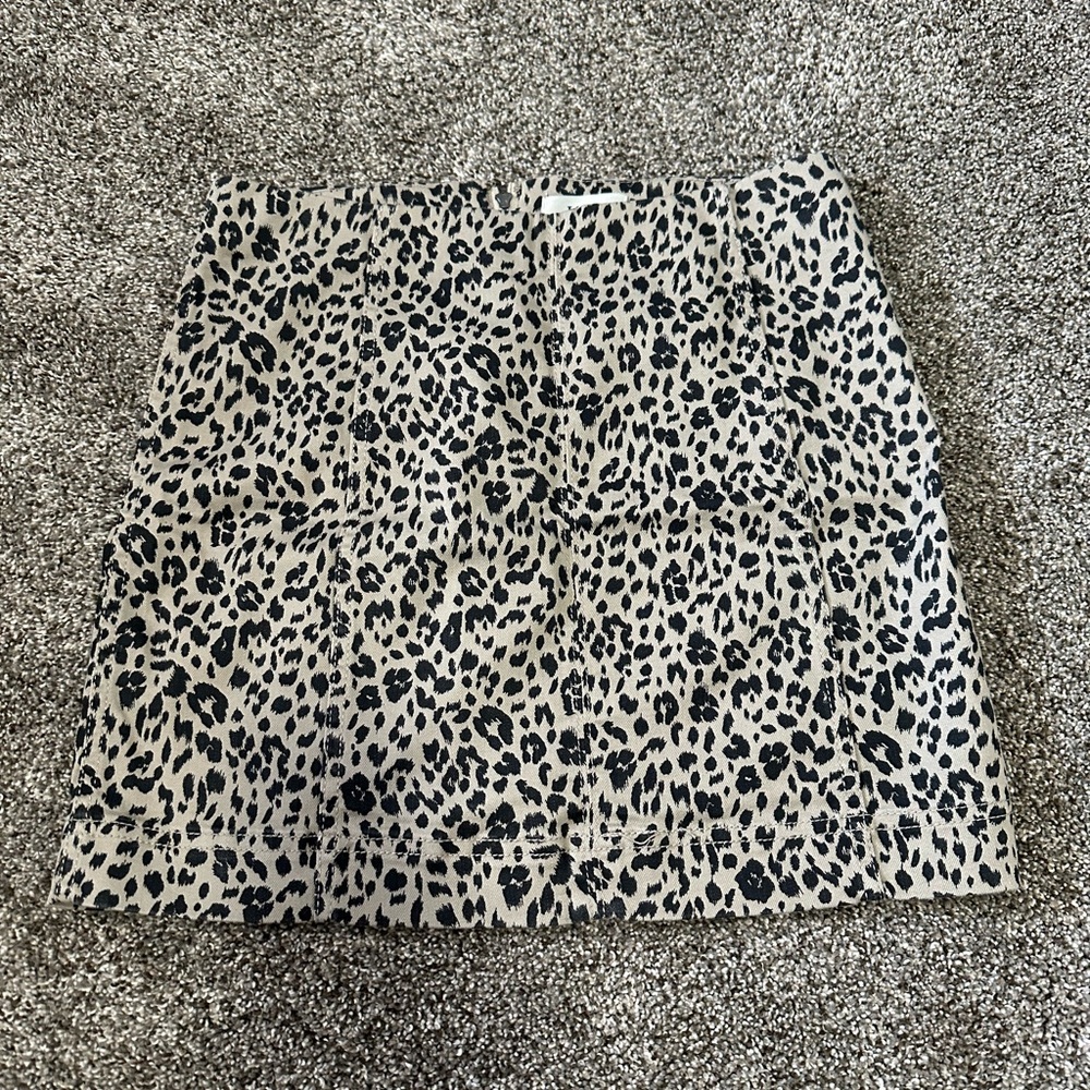 Cheetah print skirt